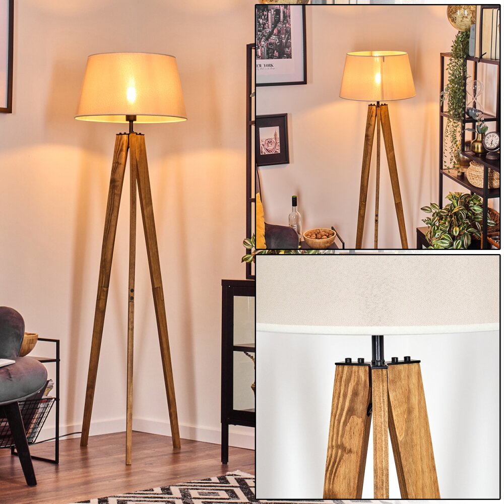 Bassagoda Lampada da terra Écru, Nero, 1-Luce main product photo