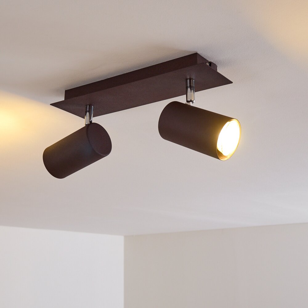 Zuoz Plafoniera Ruggine, 2-Luci