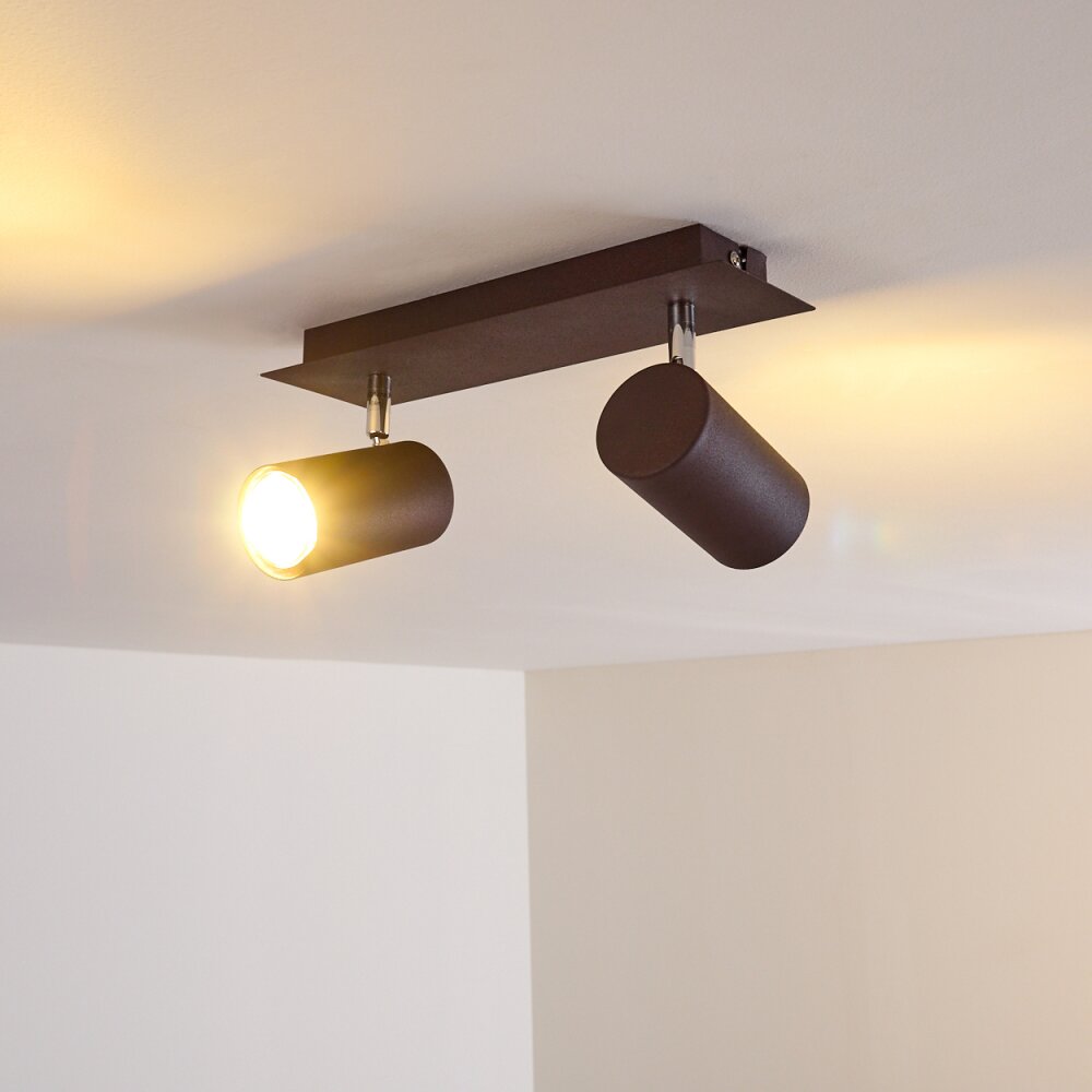 Zuoz Plafoniera Ruggine, 2-Luci