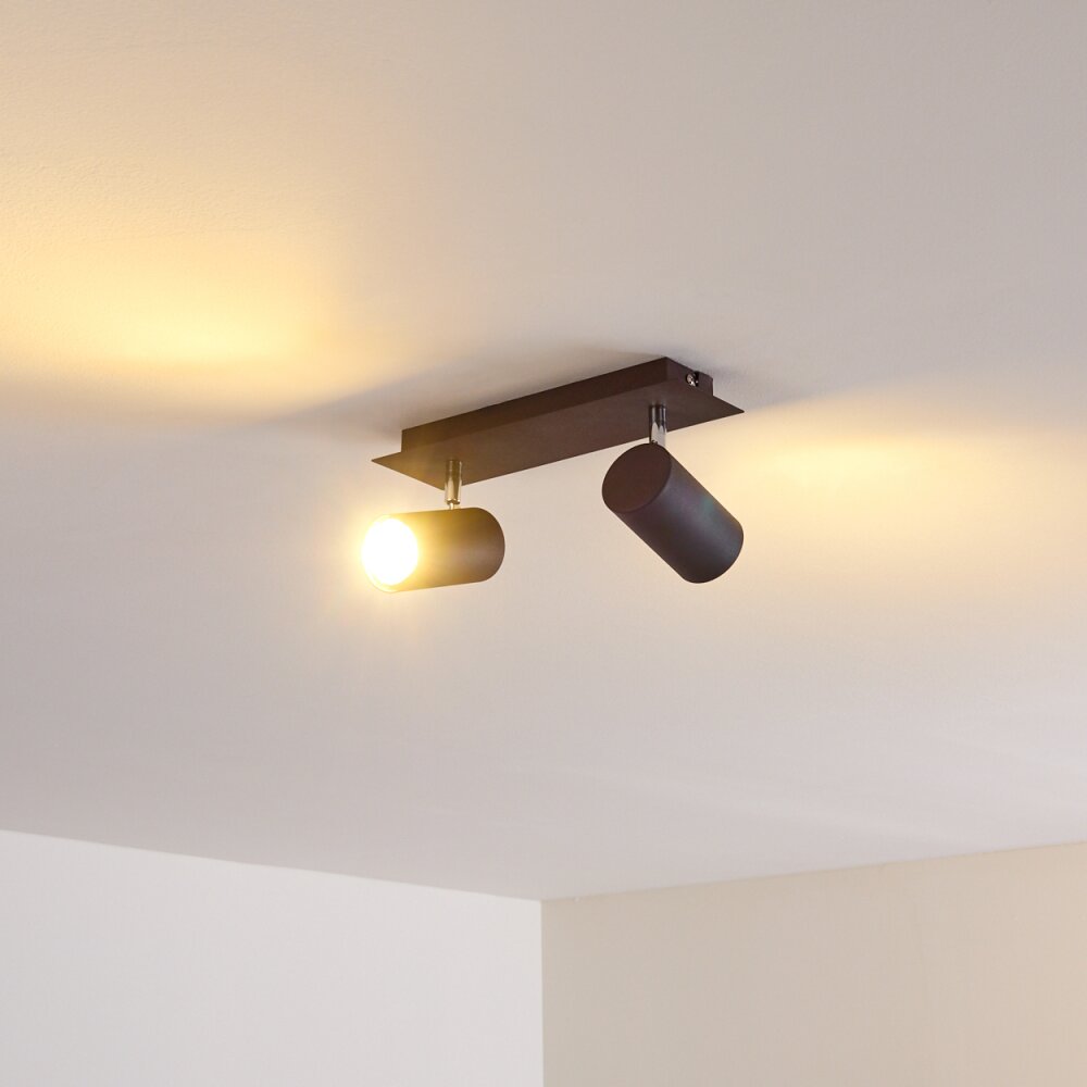 Zuoz Plafoniera Ruggine, 2-Luci
