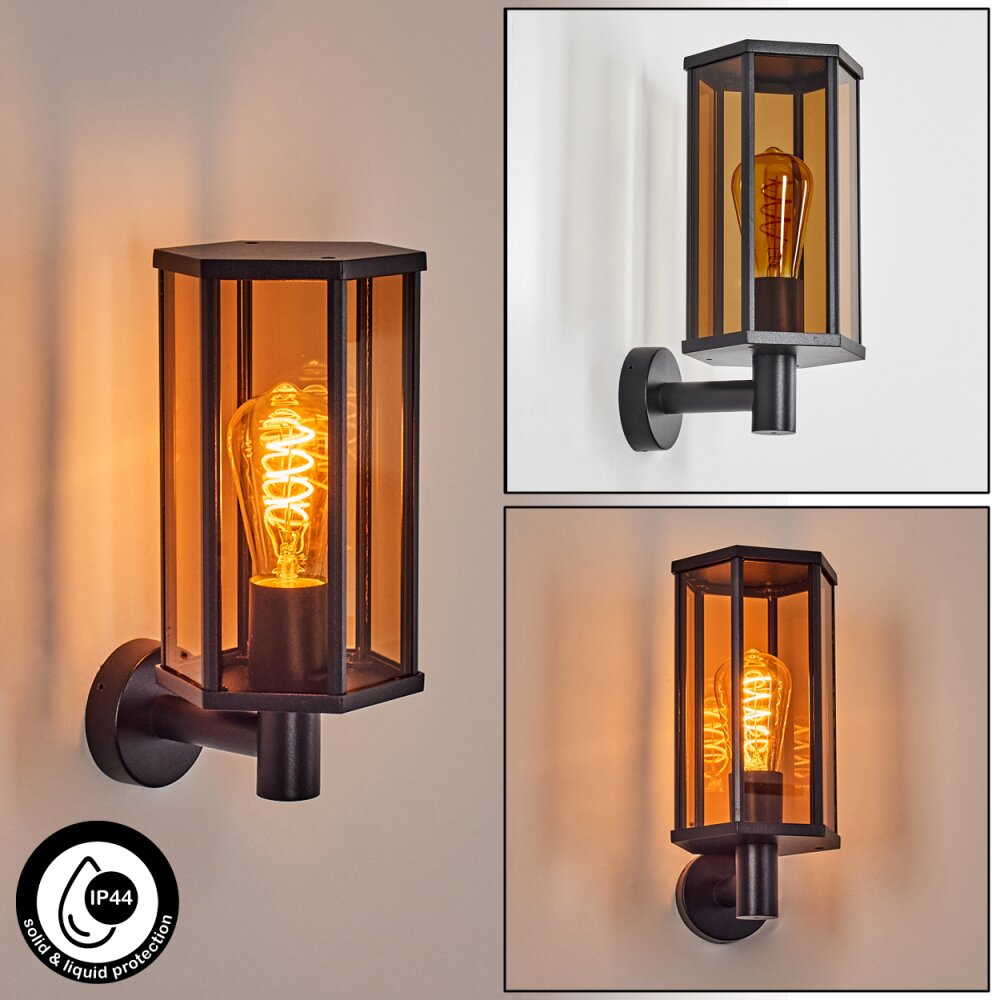 Monfanim Lampada da parete per esterno Nero, 1-Luce main product photo