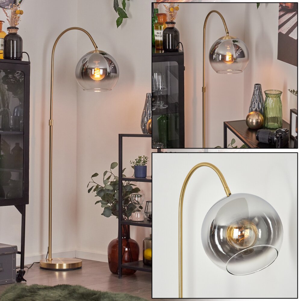 Koyoto Lampada a sfera, Lampada da terra Ottone, 1-Luce main product photo