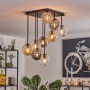 Gastor Plafoniera, Lampada a sfera Ambrato, Chiaro, Grigio fumo, 9-Luci