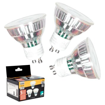 GU10 LED 4.5 Watt Bianco caldo 345 Lumen