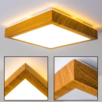 Sora Wood Plafoniera LED Legno chiaro, 1-Luce