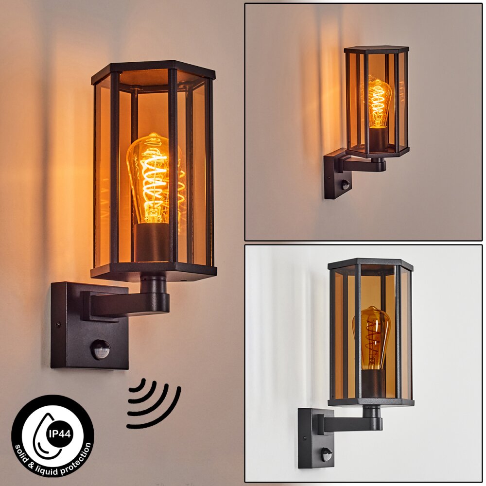 Monfanim Lampada da parete per esterno Nero, 1-Luce main product photo