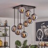 Gastor Plafoniera, Lampada a sfera Cromo, Grigio fumo, 9-Luci