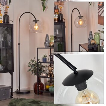 Koyoto Lampada a sfera, Lampada da terra, Lampade ad arco Chiaro, 1-Luce