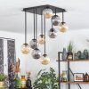 Chehalis Plafoniera, Lampada a sfera Ambrato, Grigio fumo, 9-Luci