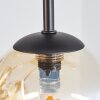 Chehalis Plafoniera, Lampada a sfera Ambrato, Grigio fumo, 9-Luci