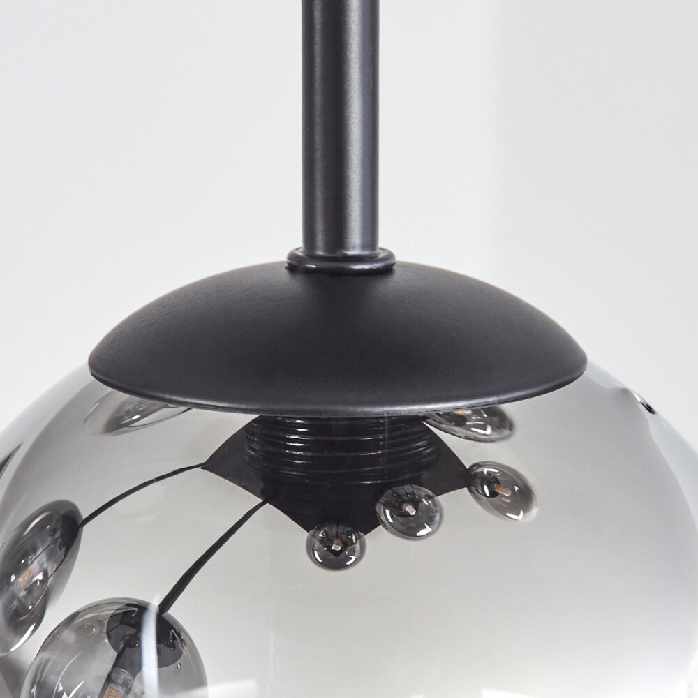 Chehalis Plafoniera, Lampada a sfera Ambrato, Chiaro, Grigio fumo, 9-Luci