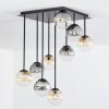 Chehalis Plafoniera, Lampada a sfera Ambrato, Chiaro, Grigio fumo, 9-Luci