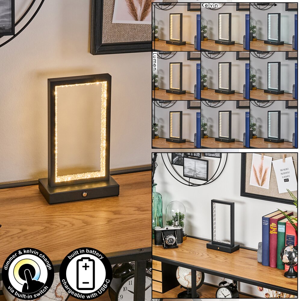 Arufe Lampada da tavolo LED Nero, 1-Luce main product photo