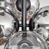 Gastor Plafoniera, Lampada a sfera 32 cm Cromo, Chiaro, Grigio fumo, 8-Luci