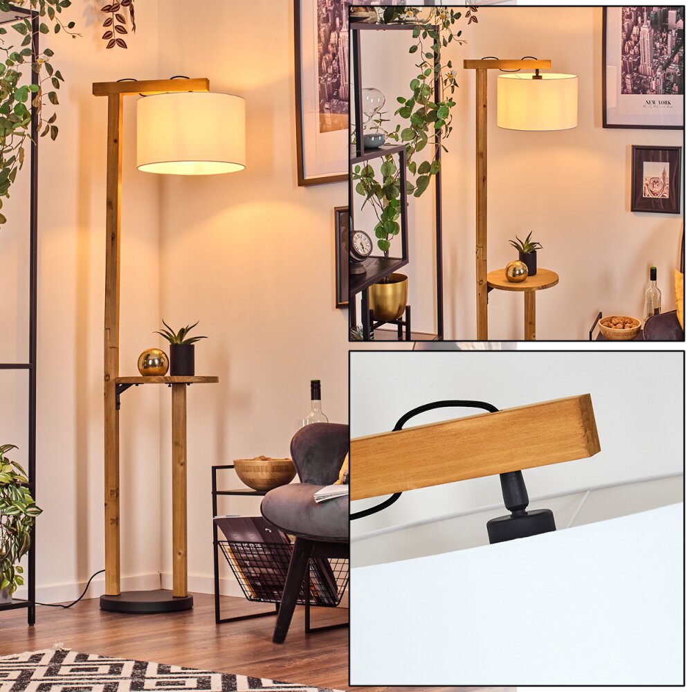 Bassagoda Lampada da terra Écru, Nero, 1-Luce main product photo