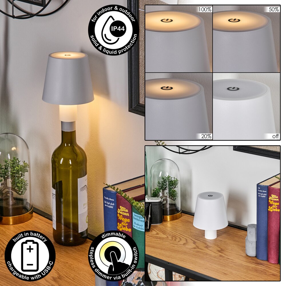 Salgadinho Lampada da tavolo per esterno, Lampada da tavolo LED Bianco, 1-Luce main product photo