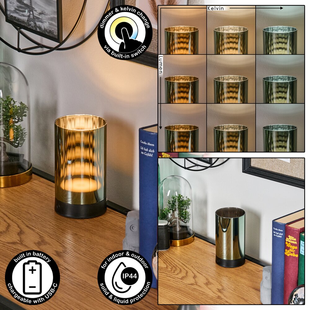 Grubbe Lampada da tavolo per esterno, Lampada da tavolo LED Nero, 1-Luce main product photo