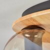 Koyoto Plafoniera, Lampada a sfera Écru, Nero, 3-Luci