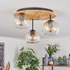 Koyoto Plafoniera, Lampada a sfera Écru, Nero, 3-Luci