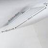 WABOS Plafoniera LED Bianco, 1-Luce, Telecomando, Cambia colore