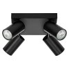 Illuminazione Ledvance Spot Plafoniera, Faretto da soffitto LED Nero, 4-Luci