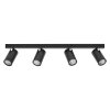 Illuminazione Ledvance Spot Plafoniera, Faretto da soffitto LED Nero, 4-Luci