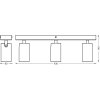 Illuminazione Ledvance Spot Plafoniera LED Bianco, 3-Luci
