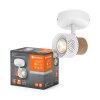 Illuminazione Ledvance Spot Plafoniera, Faretto da soffitto LED Bianco, 1-Luce