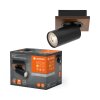 Illuminazione Ledvance Spot Plafoniera, Faretto da soffitto LED Aspetto del legno, Nero, 1-Luce
