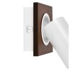 Illuminazione Ledvance Spot Plafoniera, Faretto da soffitto LED Aspetto del legno, Bianco, 1-Luce