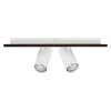 Illuminazione Ledvance Spot Plafoniera, Faretto da soffitto LED Aspetto del legno, Bianco, 2-Luci