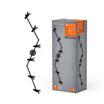 Illuminazione Ledvance Spot Plafoniera, Faretto da soffitto LED Nero, 6-Luci