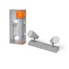 Illuminazione Ledvance Spot Plafoniera, Faretto da soffitto LED Grigio, 2-Luci