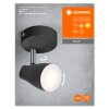 Illuminazione Ledvance Spot Plafoniera, Faretto da soffitto LED Nero, 1-Luce
