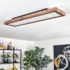 Salmi Plafoniera, Panel LED Aspetto del legno, Nero, 1-Luce Salmi Plafoniera, Panel LED Aspetto del legno, Nero, 1-Luce