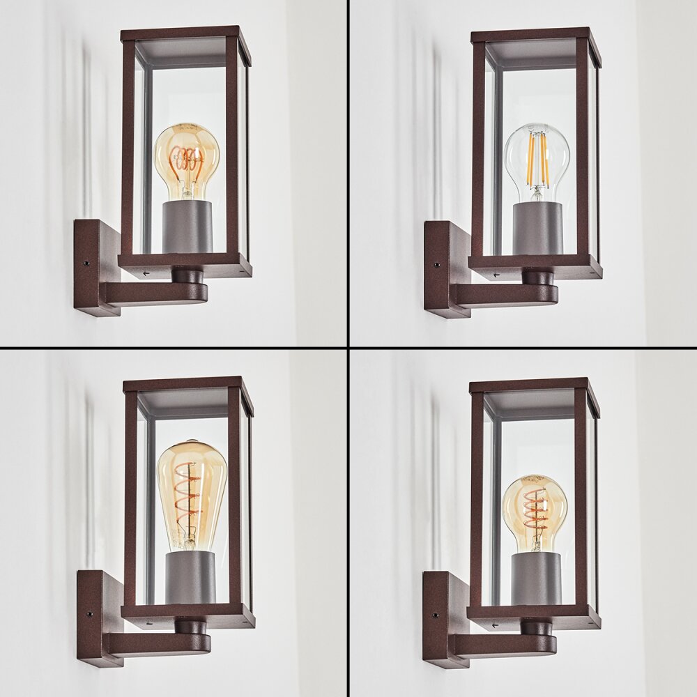 Tourega Lampada da parete per esterno Ruggine, 1-Luce