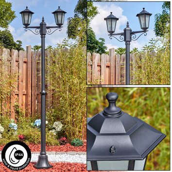 Loria Illuminazione esterna, Lampione multibraccia, Illuminazione viale Nero, 2-Luci