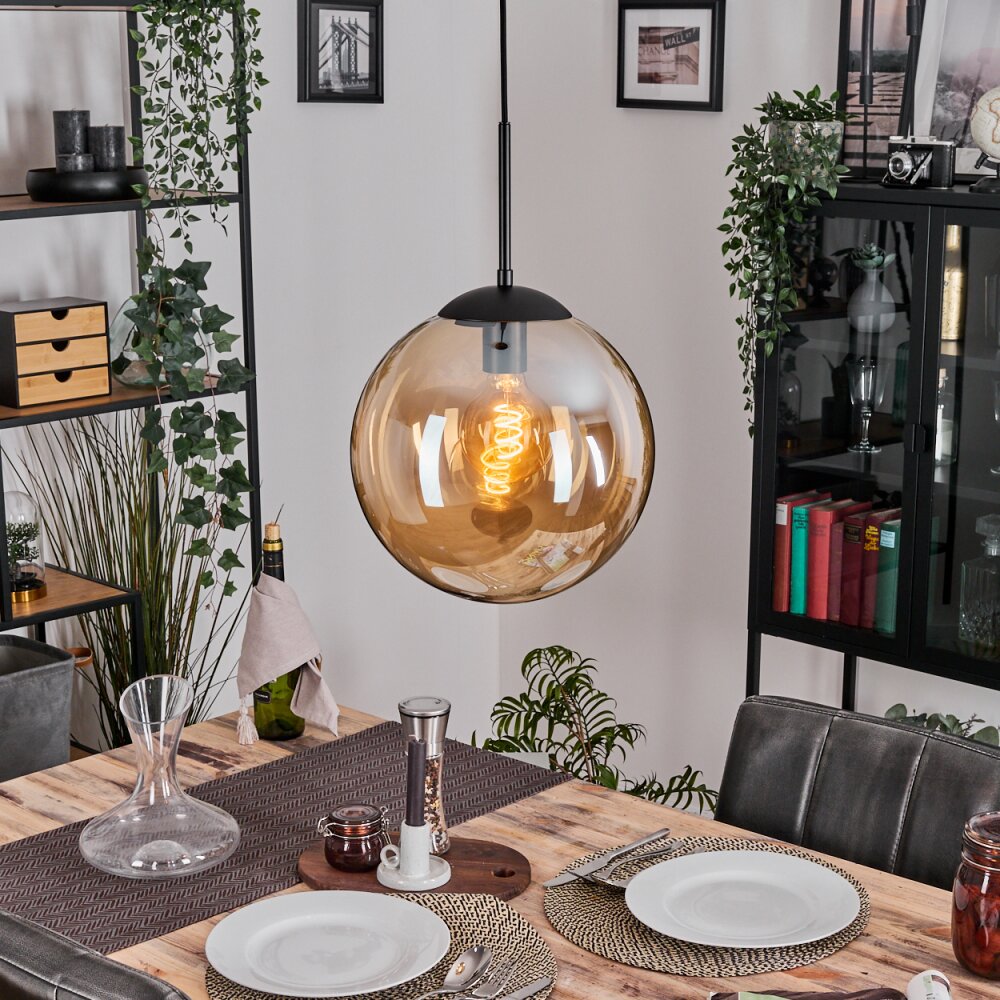 Gastor Lampadario a sospensione, Lampada a sfera Ambrato, 1-Luce main product photo
