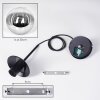 Gastor Lampadario a sospensione, Lampada a sfera Chiaro, Grigio fumo, 1-Luce