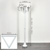 Loria Illuminazione esterna, Lampione multibraccia, Illuminazione viale Bianco, 3-Luci