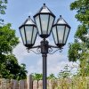 Falfosa Illuminazione esterna, Lampione multibraccia, Illuminazione viale Nero, 3-Luci
