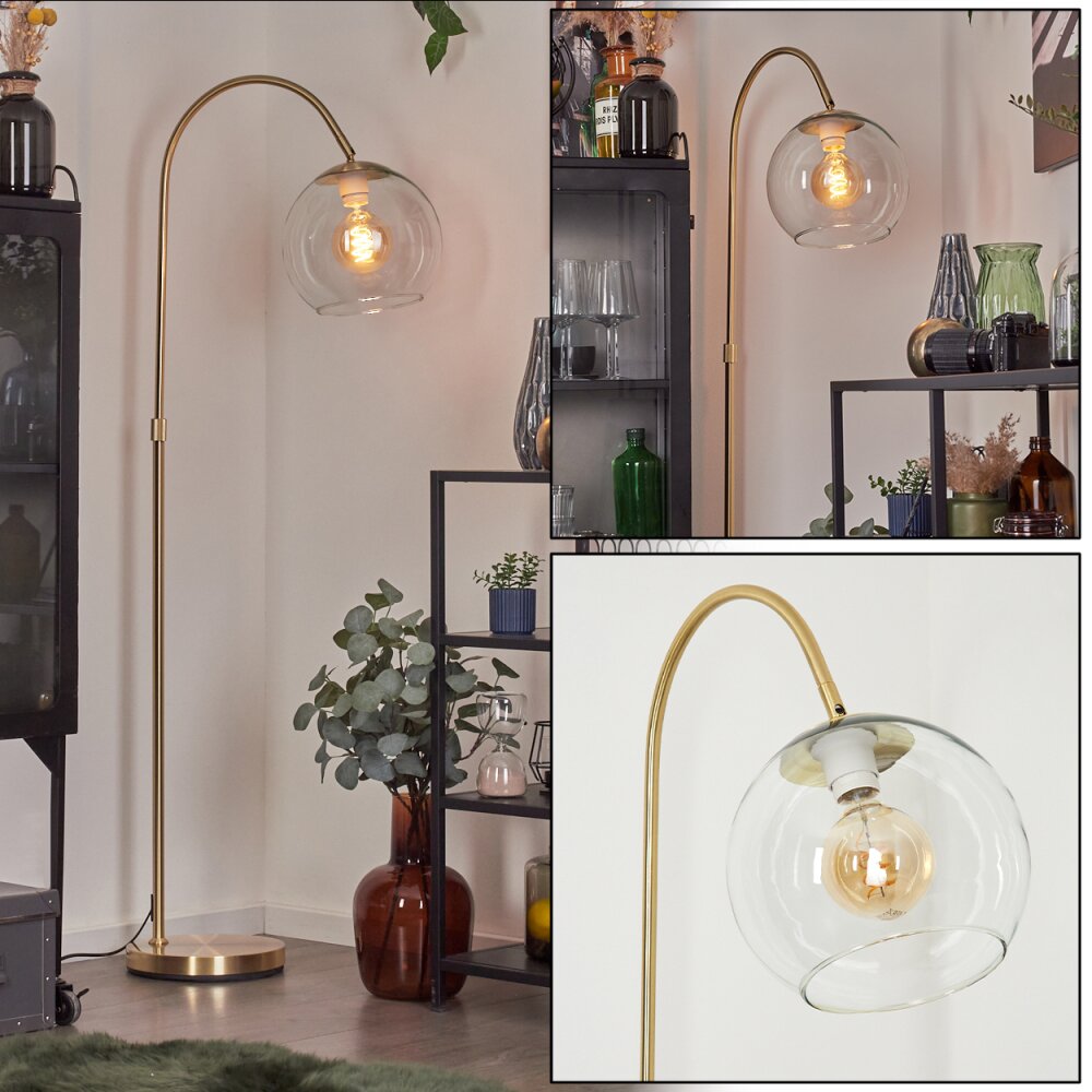 Koyoto Lampada a sfera, Lampada da terra Ottone, 1-Luce main product photo