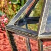Falfosa Illuminazione esterna, Lampada con piedistallo, Illuminazione viale Nero, 1-Luce