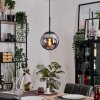 Gastor Lampadario a sospensione, Lampada a sfera 20 cm Grigio fumo, 1-Luce
