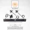 Gastor Lampadario a sospensione, Lampada a sfera Ambrato, Chiaro, 3-Luci