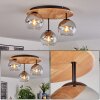 Koyoto Plafoniera, Lampada a sfera 40 cm Écru, Nero, 3-Luci