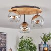 Koyoto Plafoniera, Lampada a sfera 40 cm Écru, Nero, 3-Luci