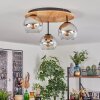 Koyoto Plafoniera, Lampada a sfera 40 cm Écru, Nero, 3-Luci