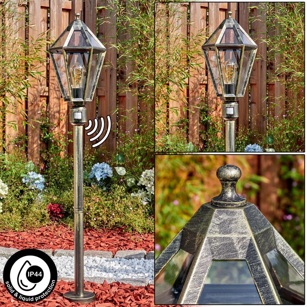 Falfosa Illuminazione esterna, Illuminazione viale Oro, Nero, 1-Luce, Sensori di movimento main product photo