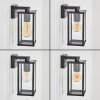 Tourega Lampada da parete per esterno Nero, 1-Luce